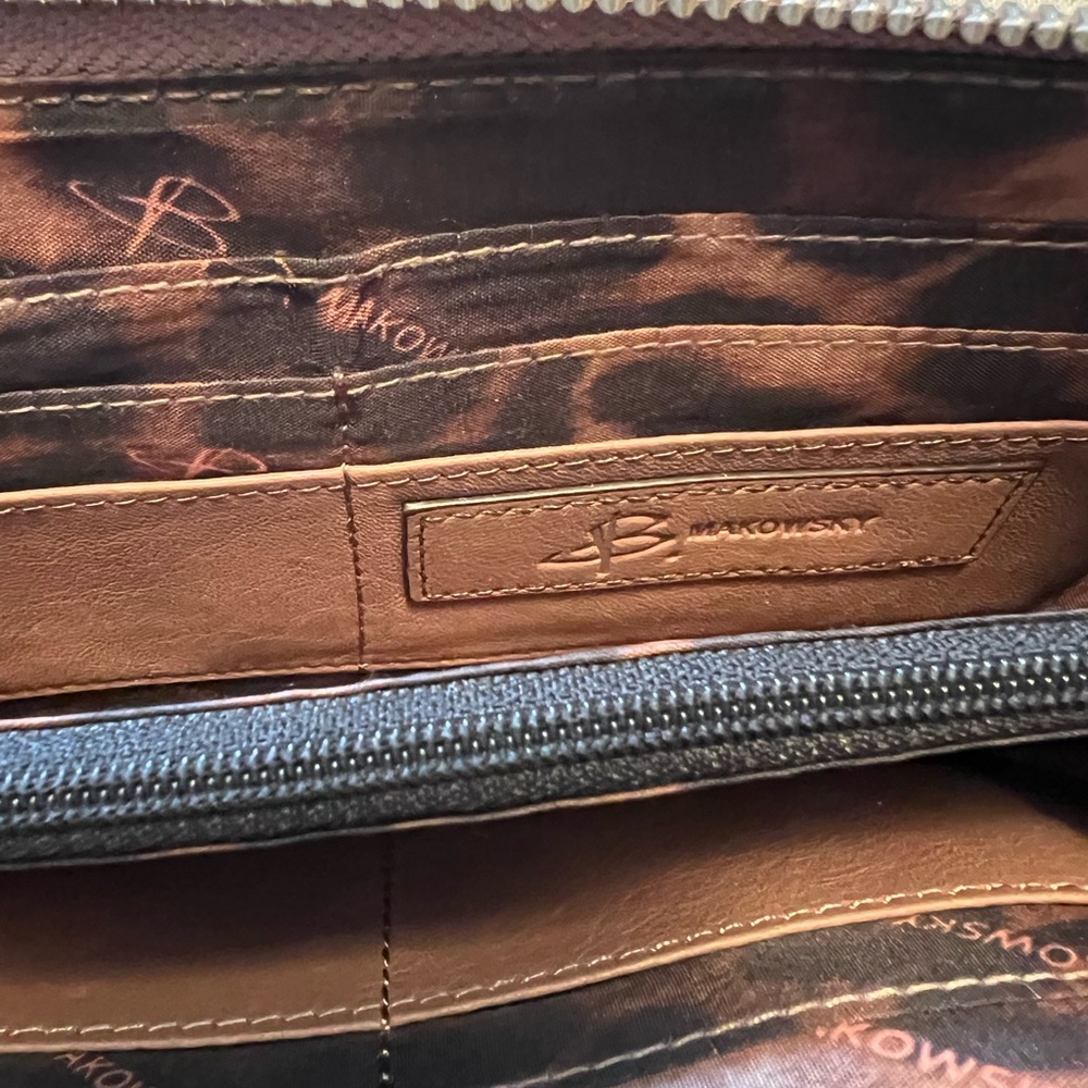 Brown Studded Leather Wallet - Picture 4 of 4